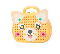 Drill Puzzle Set, Early Learning Educational Building Technology Brain Training Repair Aids Screw Building Blocks Toys for Kindergarten for Children (Dog Shape)