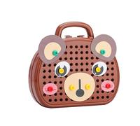 Drill Puzzle Set, Early Learning Educational Building Technology Brain Training Repair Aids Screw Building Blocks Toys for Kindergarten for Children (Bear Shape)