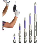 Drill Screw Bit Set - K5 Magnetic Screwdriver Bit Kit, Chrome Plated Power Tool Accessories for Mechanics, Carpenters, Electricians, DIY Home Projects | Durable Precision Driver Bits