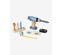 Drill/Screwdriver & Accessories in FSC® Wood grey dark solid with design