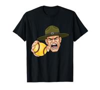 Drill Sergeant Instructor Holding a Softball Ball Coach T-Shirt
