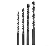 Drill Set Featuring Spiral Jagged Saw Edge and 130 Degree Oblique for Cutting Materials Up to 3mm Thickness (B)