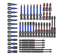 Drill Set for Nut Bolts - Magnetic Depth Drivers for Drills 46 Pieces | Safe Socket Wrench Workshop Accessories for Professionals Enthusiasts