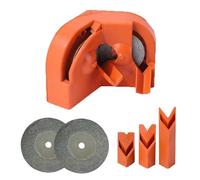 Drill Sharpener, Convenient Usage All Drill Bit Sharpener Grinder Sharpening Tool, 8.2 x 2.2 x 6.5 cm Multipurpose Sharpening Tool Portable Powertool Accessories For Chisel Electric Steel