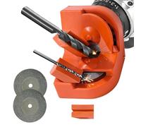 Drill Sharpener for Use with Angle Grinder, Universal Drill Sharpener and Grinding Tool for Various Drill Types, Portable Sharpener for Chisels and Power Tools