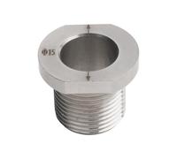 Drill Sleeve Bushing 8mm 15mm with M20 Dowelling Jig Locator Guide for Woodworking Drill Stainless Steel (15mm)
