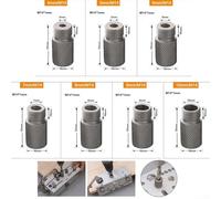 Drill Sleeve Bushing Made of Stainless Steel Fits For M14 Thread Dowelling Jig for 4 5 6 7 8 9 10mm Drill Bits Woodworking Tool (10mm)