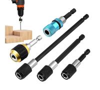 Drill Socket Adapter, 1/4" Hex Quick Connect Socket Adapter, Set of 5 Socket Adapters for Electrical Work Industrial Plumbing Repair