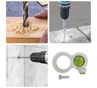 Drill Spirit Level + ABS Build, Drill Compatible Design + Electric Leveling Guide Measuring Tool for Wall Decoration Pipeline Cabinet Installation + DIY Home Repair