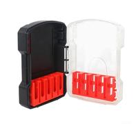 Drill Storage Box Made of Hard Plastic Compatible Only with For Hex Shank Drill Bits Supports Methodical Tool Inventory and Routine Maintenance Setup (black)