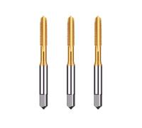 Drill Tap Bit Set, 1PCS HSS Tin-Coated Straight Grooved Flute Taps M2-M22 Machine Thread Tap