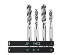 Drill Tap Bit Set, Alloy Carbide Tungsten Steel Spiral Fluted Tap M1- M16 Machine Screw Thread Taps