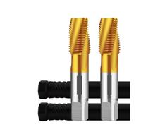 Drill Tap Bit Set, HSSE-35 TIN Coating Pipe Spiral Fluted Tap PT RC 1/16 1/8 1/4 3/8 1/2 3/4 Machine Screw Thread Taps
