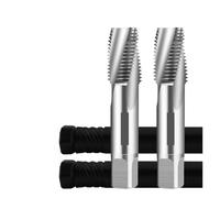 Drill Tap Bit Set, HSSE-35 TIN Coating Pipe Spiral Fluted Tap PT RC 1/16 1/8 1/4 3/8 1/2 3/4 Machine Screw Thread Taps