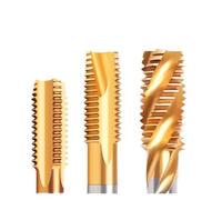 Drill Tap,Metric Plug Taps, BB Inch Threading HSS CO Spiral Straight Flute Fluteless UNC UNF TiN Coated Cobalt Machine Metal CNC Tool(Spiral Flutetin,1l420)