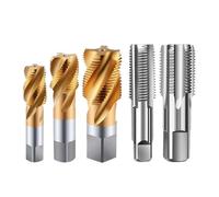 Drill Tap,Metric Plug Taps, Pipe Threading G NPT R/C PT ZG HSS CO Spiral Straight Flute Fluteless Cobalt Machine Metal CNC Tool(Spiral Point,G 3l4)