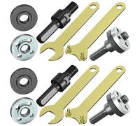 Drill to Angle Grinder Adapter, Nlsqw Angle Grinder Adapter for Drill, with Upper and Lower Pressure Plates and Spanner Wrench Connecting Rod, A-ngle Grinders Tool for Power D-rill Grinders