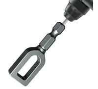 Drill Wire Twister, Alloy Multifunctional Connector, 2.48×0.78 Inch Small Tool with Compact Build, Professional Fixture with Efficient Style, Home Accessories for Binding Winding Tying Wiring Fencing