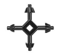 Drill Wrench - Cross Shaped Chuck Tightening Tool, Electric Drills Clamp Adjuster, Four Jaw Sizing for Multiple Model Compatibility and Anti Slip Grip, Quick and Firm Locking Action