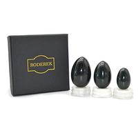 Drilled Nephrite Jade Yoni Egg, Massage Stone, Natural Jade Exercise Eggs, Healing Stone for Kegel Exercise (one Set)