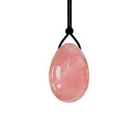 Drilled Yoni Egg 30X20mm Natural Stone Jade Eggs Crystal Massage Ball Kegel Exercise Tools,Rose Quartz Eggs