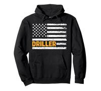 Driller USA Flag Pullover Hoodie