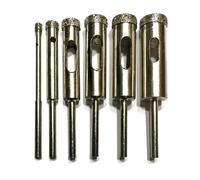 DrillGlass Diamond Core Bit Set for Glass and Tile | Compatible with Your Drill, Drill Press and Dremel Tool | Beginner's Instructions Drilling Guide | DCBSet