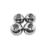 Drilling Ball 1pc M8 M10 M12 M14 M16 M18 M20 Threaded Stainless Steel Drilling Balls Half Hole Female Thread Blind Smooth Ball Bead Solid(M10,16mm)
