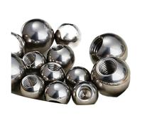 Drilling Ball OD 5mm- 60mm Stainless Steel Blind Hole Smooth Ball Bead M2 .5 M3 M4 M5~ M12 Female Thread Half Drilling Balls(M5,20mm (1pcs))