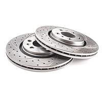Drilling Grooves GT Sport Brake Disc Rotors Compatible With OPEL ASTRA J HATCHBACK SALOON ESTATE GTC 2012 2013 2014 2015-1645GV - Front - ventilated - Holes 5 - Diameter 276x26