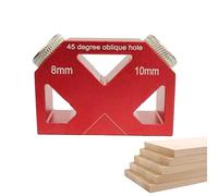 Drilling Guide Jig for Holes, 45 Degree Positioning Accessory, Inclined Hole Positioner | for Furniture Making Frames Creations Cabinets