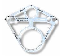 Drilling Jig for Suspended Toilet Frame - 6 Diameter Diameter 20 to 120 mm - Construction Site Tracing Tool - Tile Tools 2.0 - French Craftsman