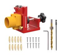 Drilling Positioner Set for Wood Joinery Includes Double Scale for Exact Hole Depth Controls Pocket Hole Jigs Aluminum Alloy Jigs