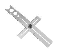 Drilling Positioning Ruler,Stainless Steel Universal Adjustable Measuring Gauge - Floor Drilling Guide Finder Gauge - for Glass Floor Ceramic Marble Wood