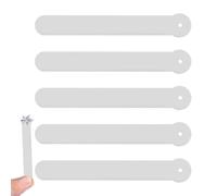 Drilling Test Stick - 5 Pieces Acrylic Loop Display Guide Strips, Transparent Hoop Test Template Tool | Mo