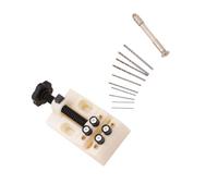 Drilling Vise Set for Beads and Small Parts, White | 4-Point Grip Design with Hand Pin Vise and ABS Body Included