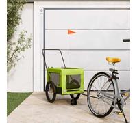 Drillkyn Bicycle Trailer Dog Red Black Oxford Fabric and Iron Robust Foldable with Breathable Mesh for Safe Transport and Comfortable Trip in the Park or Holiday