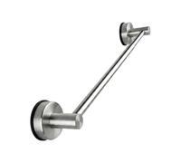 Drillless Bathroom Towel Rack, Stainless Steel Telescopic Rod, Suction Installation for Sink-Side Decluttering, Renters Suction Cup Towel Holder Drillless Bathroom Rack Retractable Wall Organizer Hand