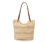 Drimzate Straw Raffia Beach Bags for Women 2026 Trendy, New Summer Woven Bag, Beige
