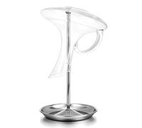 Drincarier Wine Decanter Drying Stand with Silicone Head to Prevent Scratches-Detachable Shelf Decanter Rack Holder with Drip Catching Base, Decanter and Wine Glass NOT Included (Water Plate Type)