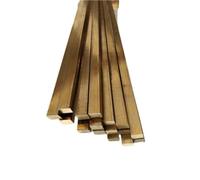 Drincoshow H59 Brass Square Bar Brass Solid Rod Pack Of 2Pcs Length 250MM (250mm 2pcs,8x8mm)