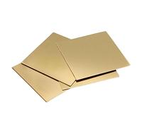 Drincoshow HPb62 Yellow Brass Sheet 0.3mm-10mm Thickness, Flat, Industrial Grade, 1 Sheet, Perfect for Crafting & DIY Projects