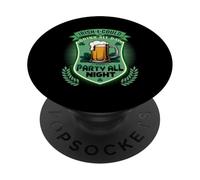 Drink All Day Party All Night St Patrick's Day Irish Wit PopSockets Adhesive PopGrip