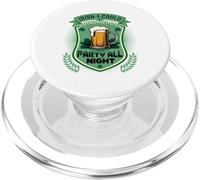 Drink All Day Party All Night St Patrick's Day Irish Wit PopSockets PopGrip for MagSafe