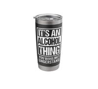 Drink Bartender Mixologist Barkeep It's an Alcohol Thing Stainless Steel Insulated Tumbler