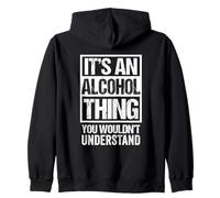 Drink Bartender Mixologist Barkeep It's An Alcohol Thing Zip Hoodie