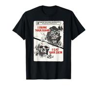 Drink Blood Classic Halloween Monster Poster Horror Movie T-Shirt