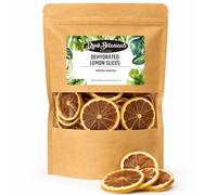 Drink Botanicals Ireland | 45+ Slices, Dried Dehydrated Dried Lemon Slice Wheels | 100% Natural | 3.527 OZ | 100 Grams | Citrus Dried Lemons for Garnishing, Cocktails, Cooking, Baking, Drinks