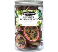 Drink Botanicals Ireland | Dehydrated Dried Passion Fruit Slices | 20+ Slices Approx | 100% Natural | Passion Fruit For Garnishing Cocktails Mocktails, Cakes | 40 Grams | 1.41 oz | PET Recyclable Jar