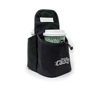 Drink Caddy Portable Drink Carrier and Reusable Coffee Cup Holder - 2 Cup Collapsible Tote Bag with Organizer Pockets Safely Secures Hot and Cold Beverages - Perfect for Food Delivery and Take Out